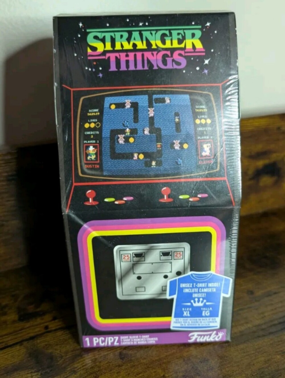 Stranger Things Funko Limited Edition T-shirt Arcade Box Tee Size Extra Large XL